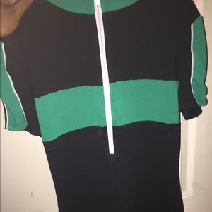 Black and blue fashion nova dress